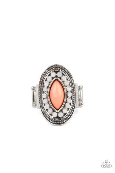 001. Tea Light Twinkle - Orange- coral opal