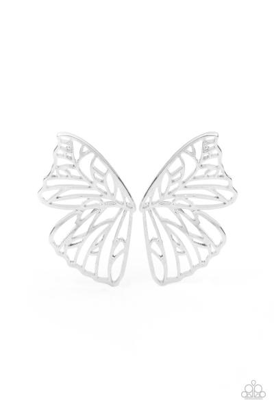 186. Butterfly Frills - Silver